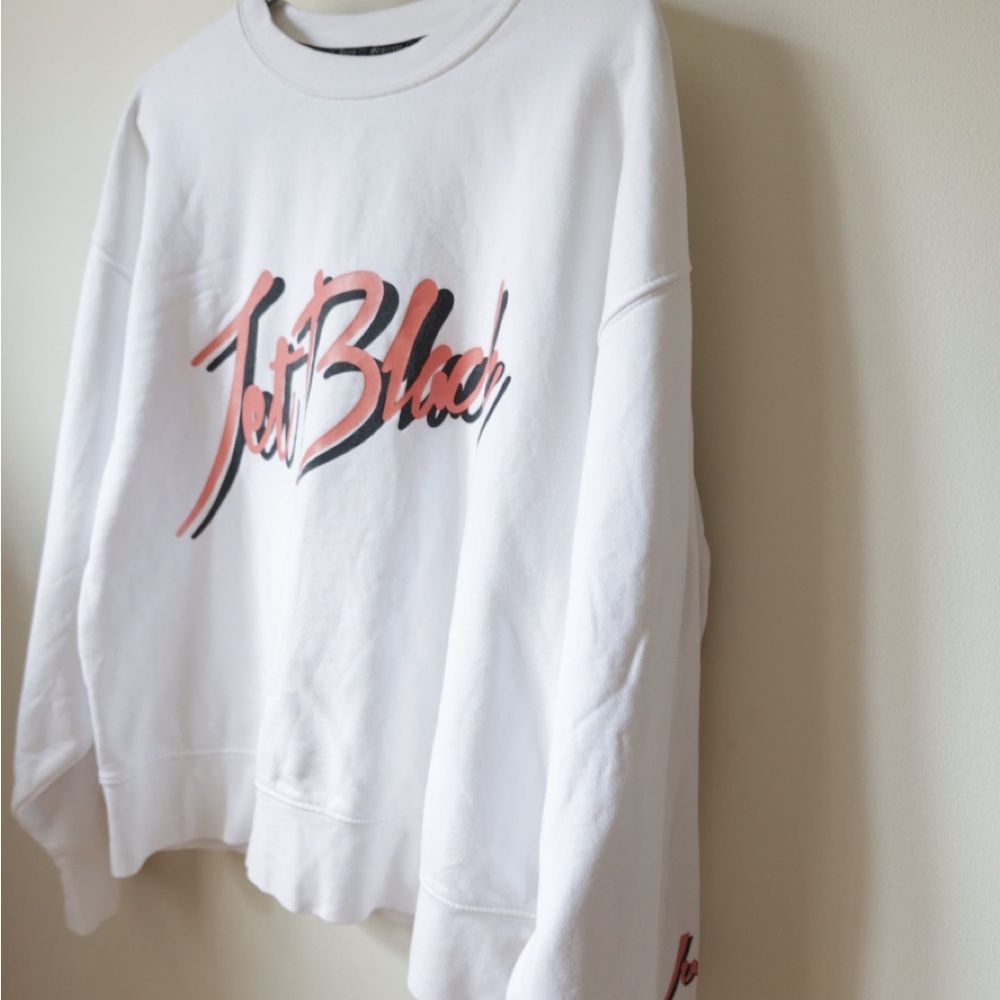 Juicy Couture White and Pink Crew Neck Sweater